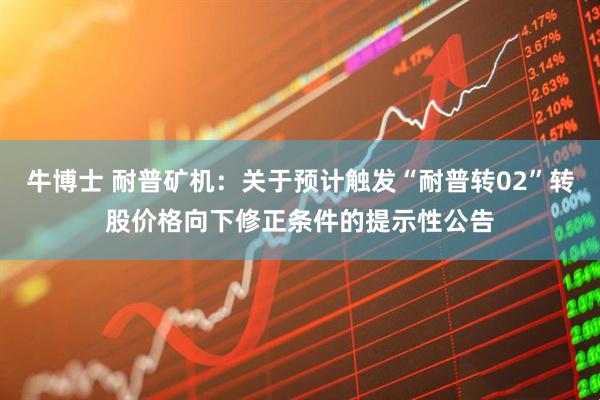 牛博士 耐普矿机：关于预计触发“耐普转02”转股价格向下修正条件的提示性公告