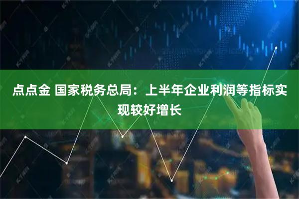点点金 国家税务总局：上半年企业利润等指标实现较好增长